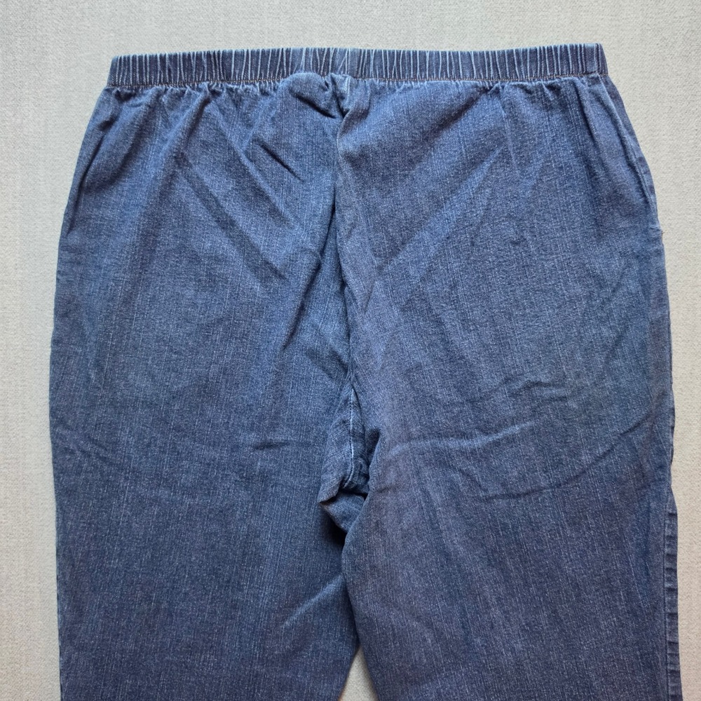Just My Size Jeans Women 1X Petite Blue Elastic Waist Comfort Stretch Denim - Picture 13 of 15